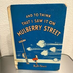 1937 *FIRST* And To Think That I Saw It On Mulberry Street by Dr Seuss *VARIANT*